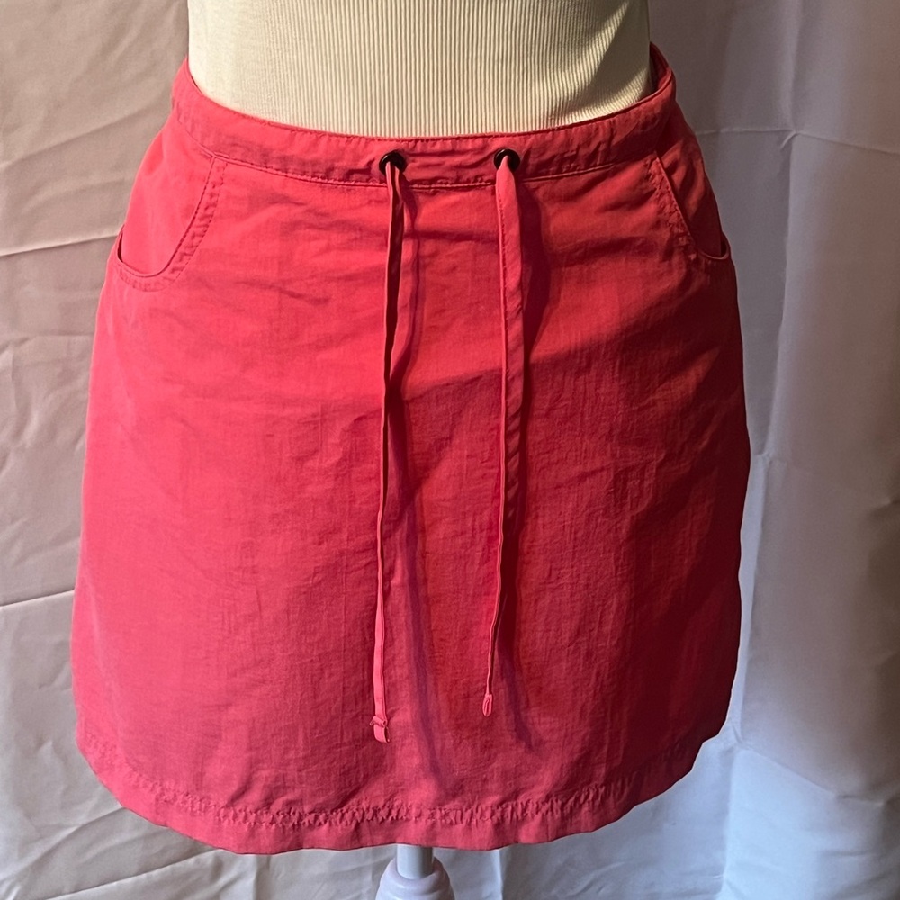 LL bean Women's Stretch Ripstop Pull-On Skirt, Mid-Rise